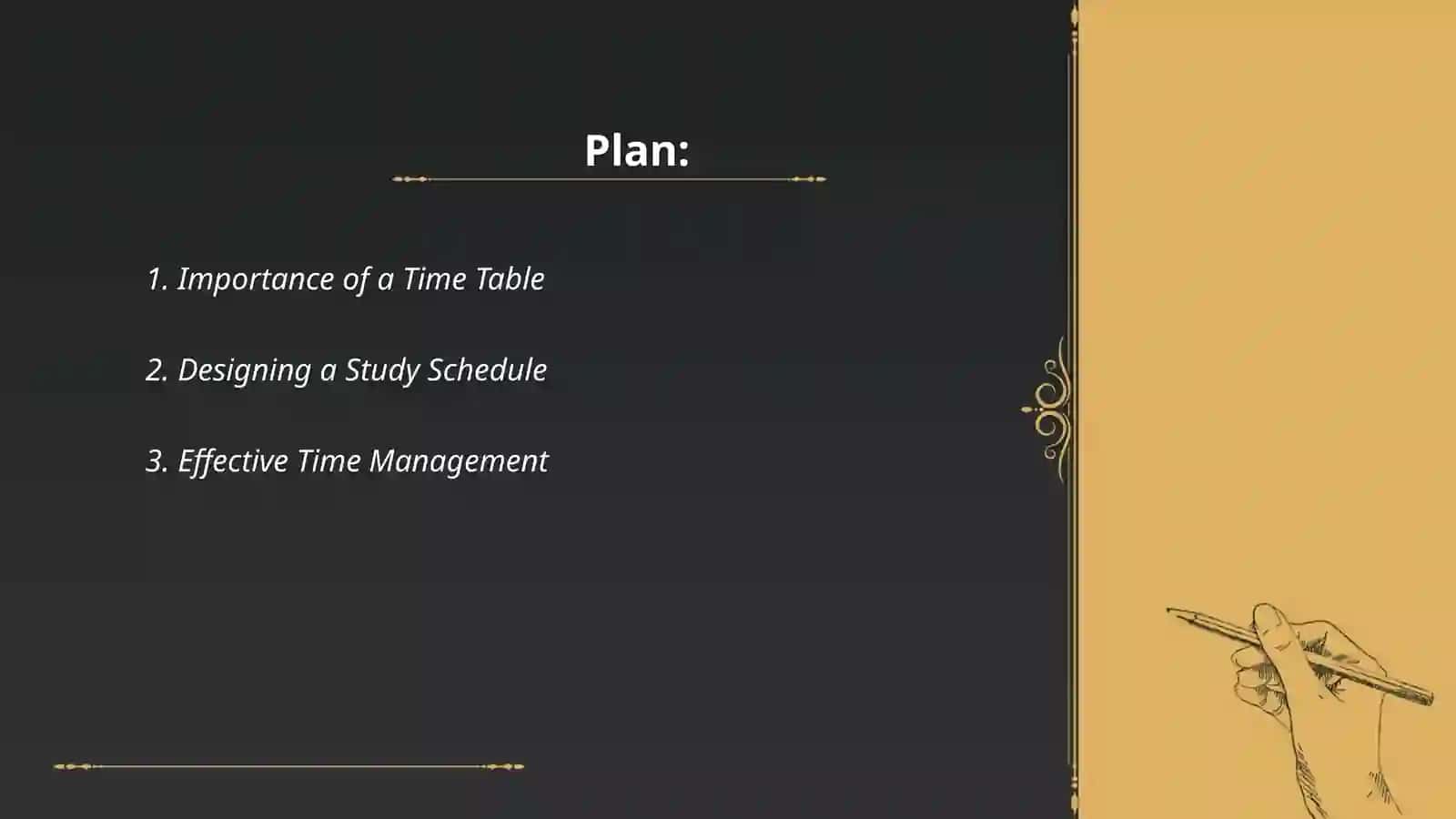 Time table 2