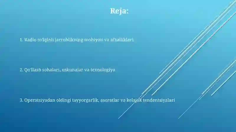 Radiotoʻlqinli jarrohlik 2