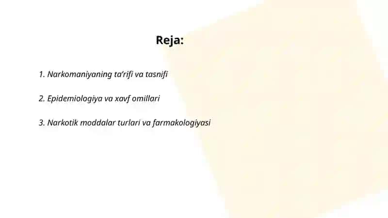 Tibbiyotda Narkomaniya va uning asoratlari 2