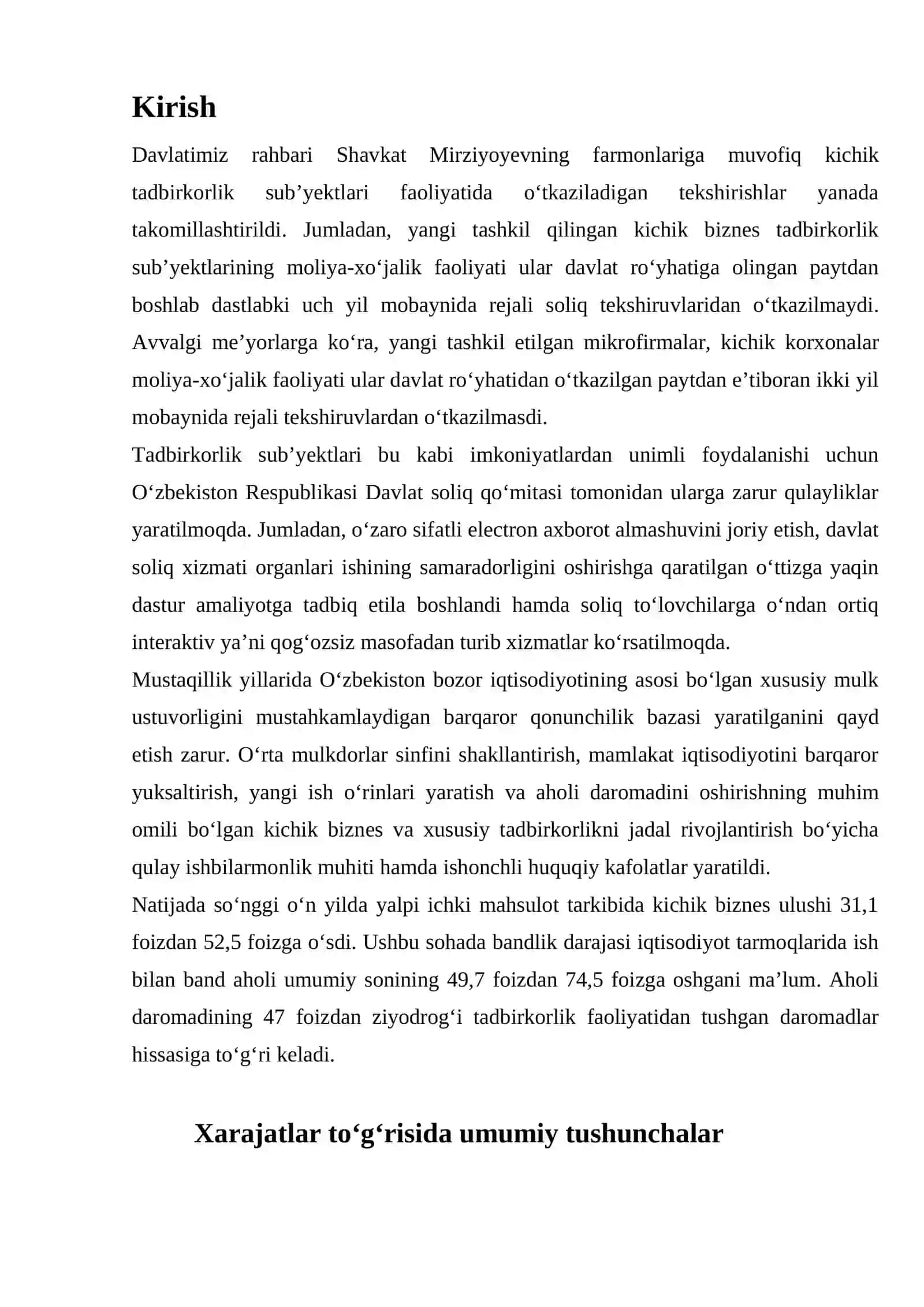 ISHLAB CHIQARISH XARAJATLARI 2