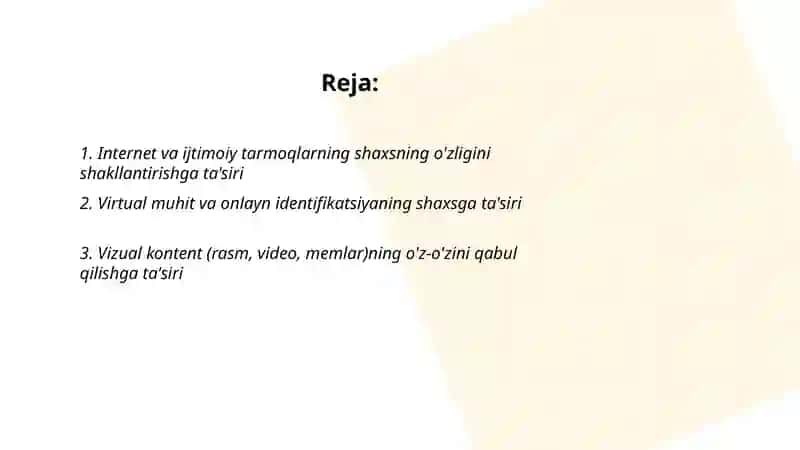 Internet, virtual va vizual olamning shaxsga ta'siri 2