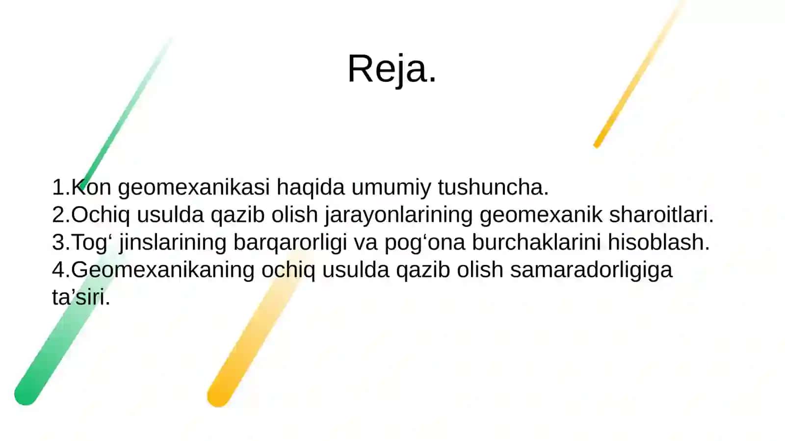 Kon geomexanikasi va ochiq usulda qazib olishga ta’siri 2