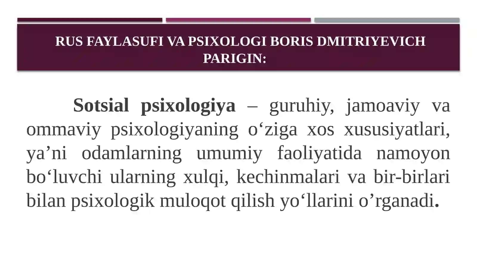 Sotsial psixologiya fanining maqsad va vazifalari 2