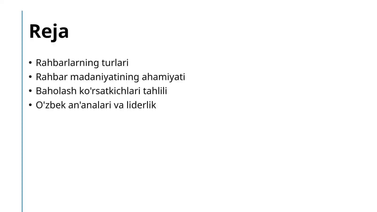 Rahbar madaniyatiga baho berish uchun qo'llaniladigan ko'rsatkichlar 2