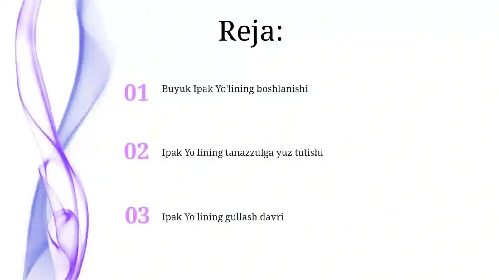 Buyuk Ipak Yo'lining boshlanishi 2