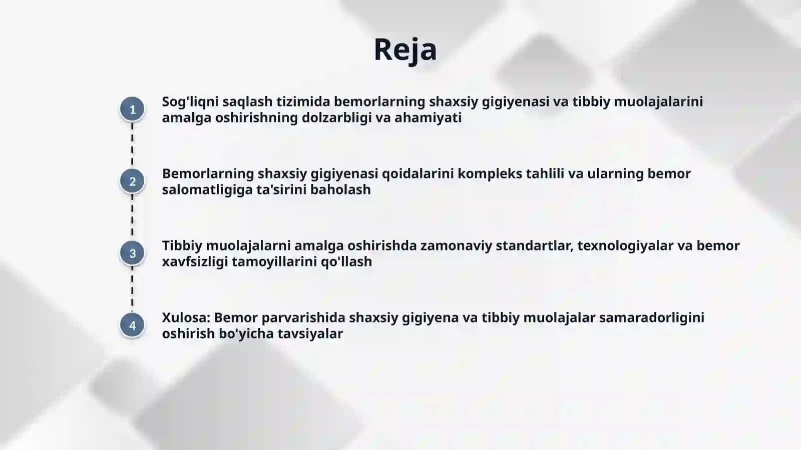 Bemorlarn shaxsiy gigiyenasi va  tibbiy muolajalarini amalga oshirish 2