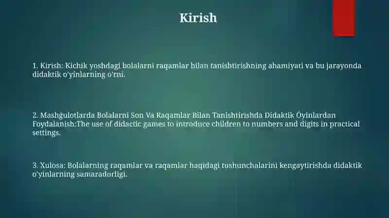 Mashģulotlarda Bolalarni Son Va Raqamlar Bilan Tanishtirishda Didaktik Óyinlardan Foydalanish 2