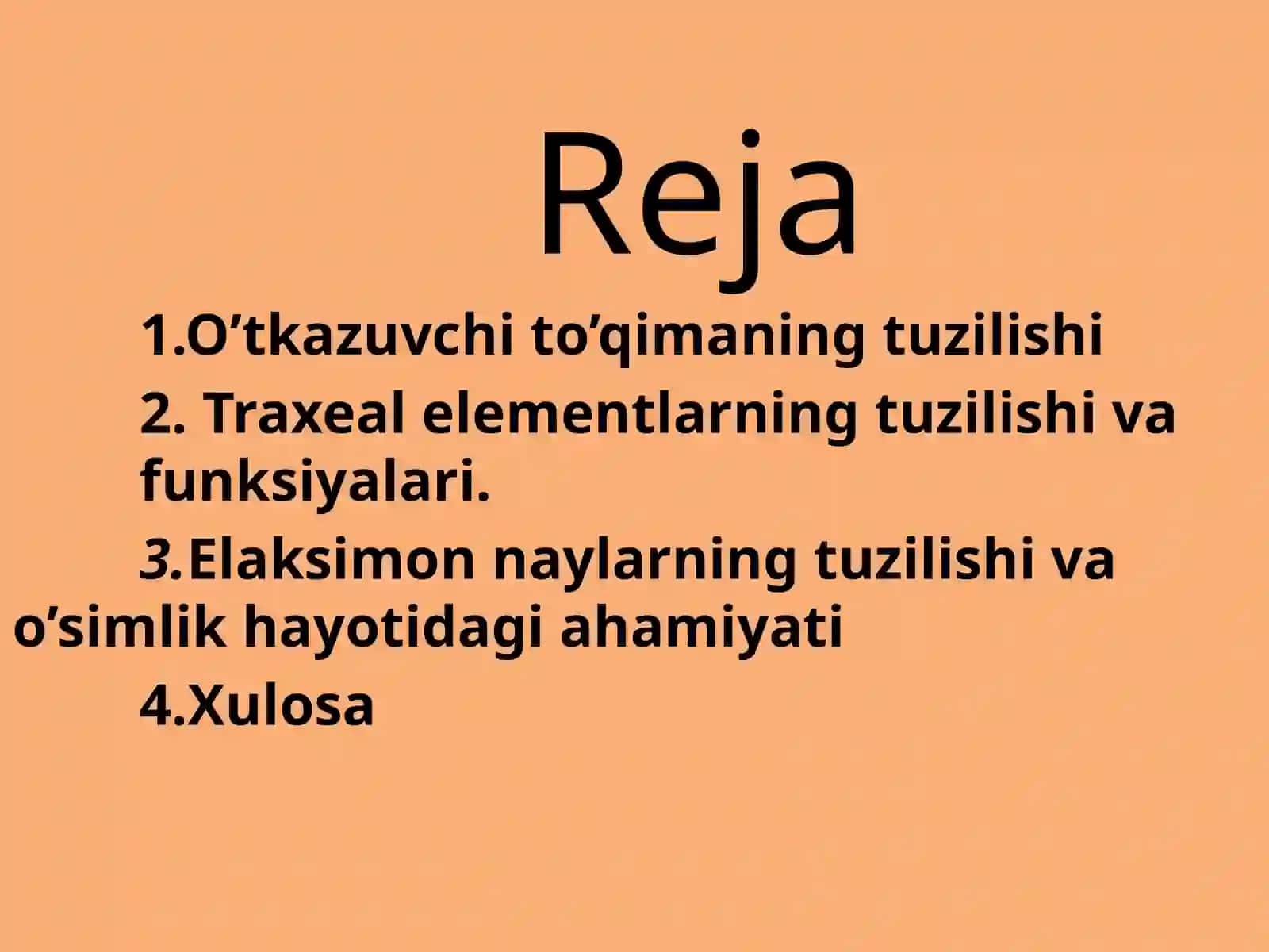 O'simliklar anatomiyasi va morfologiyasi 2