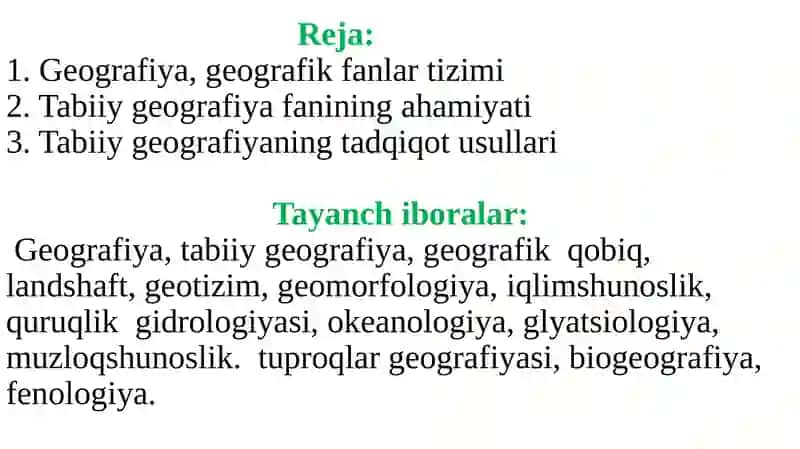 Geografiya ta'limi 2
