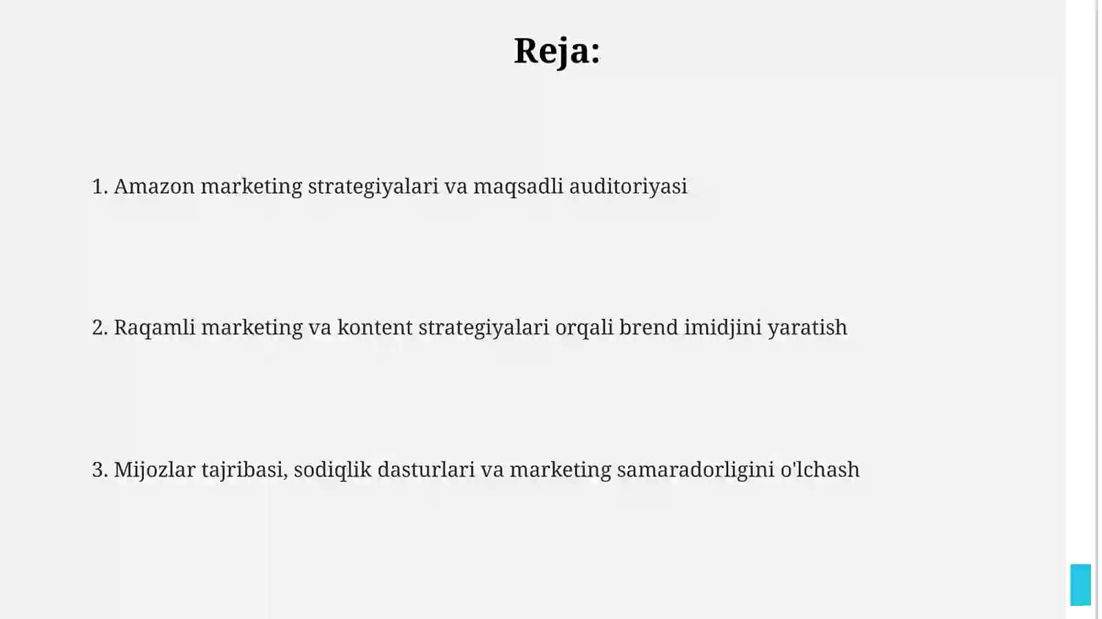 Amazonni marketingi strategiyalari 2