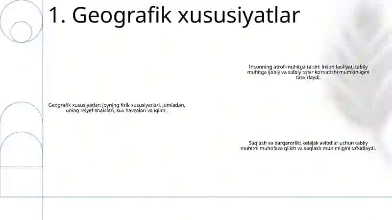 Odam Va Geografik Muhitga Tavsif Berish 2