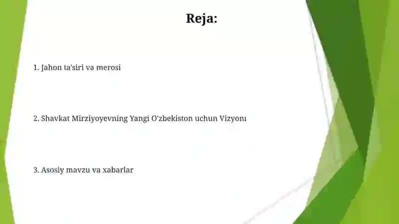 Shavkat Mirziyoyevning BMT Bosh asambleyasining 72 va 75 sessiyalaridagi nutqlari va mazmuni 2