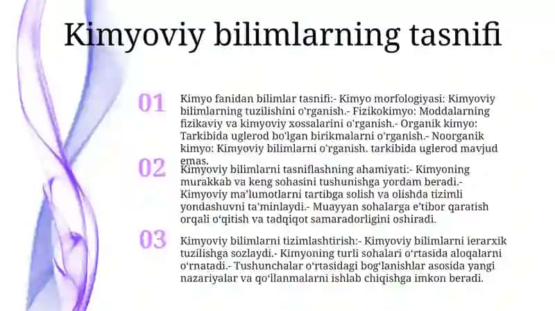 Kimyoviy Bilimlarni Klassifikatsiyasi Va Tizimini Ularning Ahamiyati 2