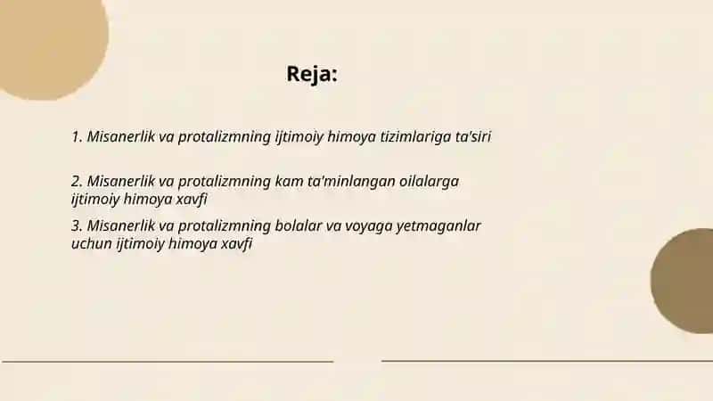 Misanerlik va protalizmning ijtimoiy himoya xavfi 2