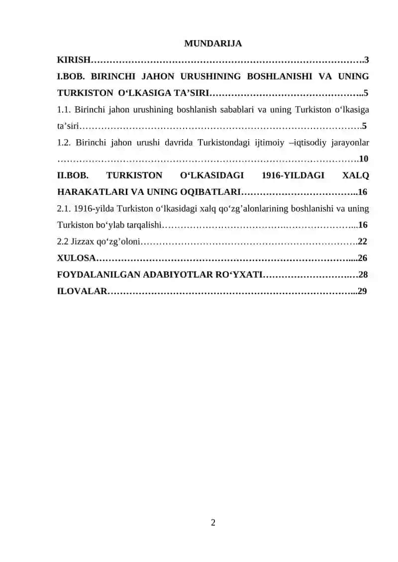 Birinchi Jahon urushining Turkistonga ta’siri, 1916-yilgi xalq harakatlari 2