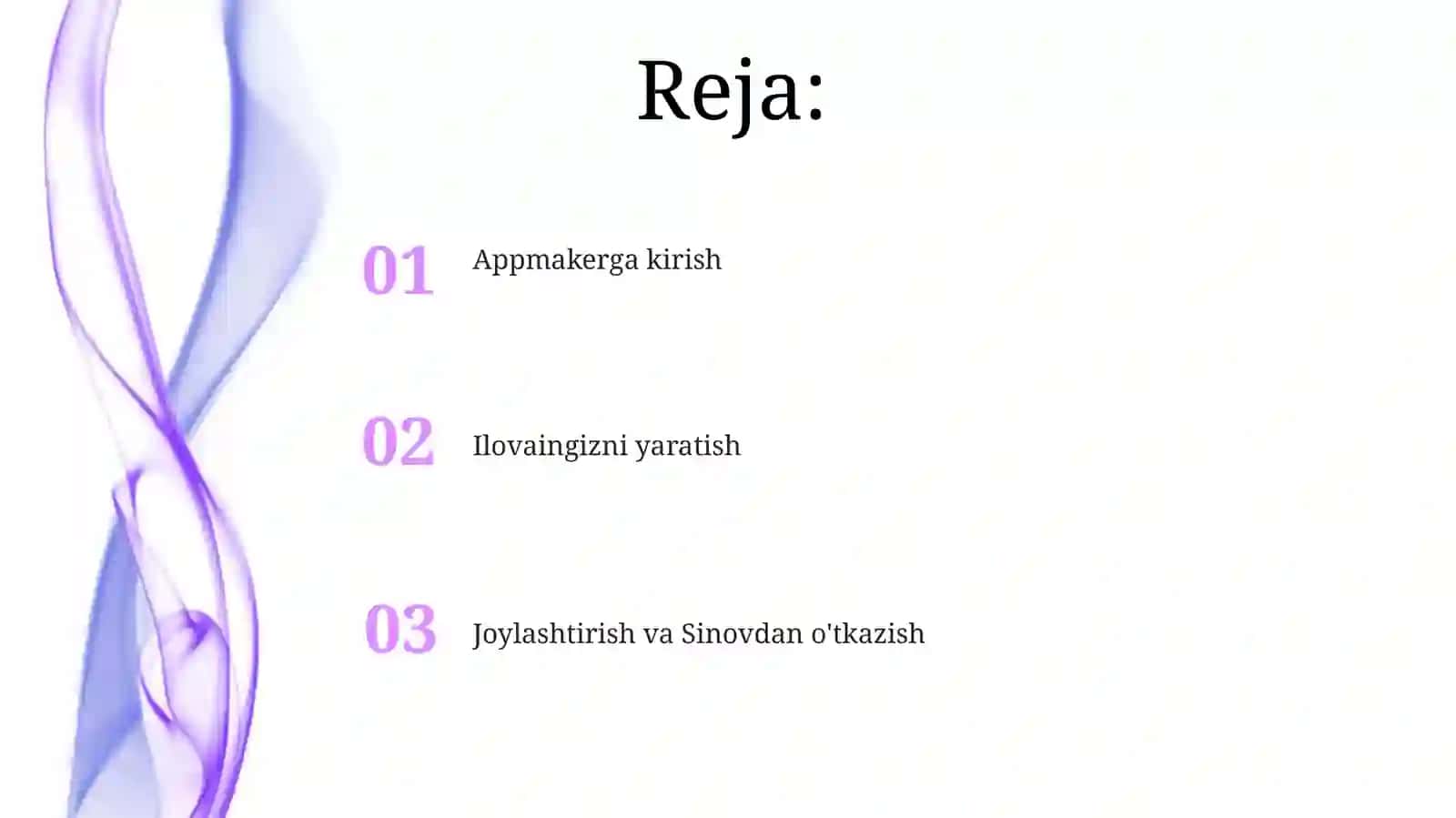 AppMaker dasturida mobil ilova yaratish 2