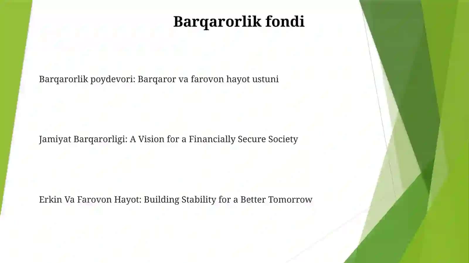 Jamiyat Barqarorligi Erkin Va Farovon Hayot Qurish Omili 2