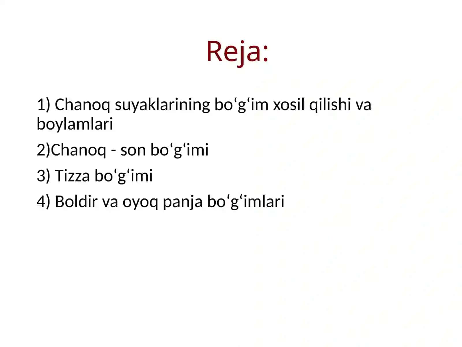 Oyoqsuyaklariningbirlashishi 2