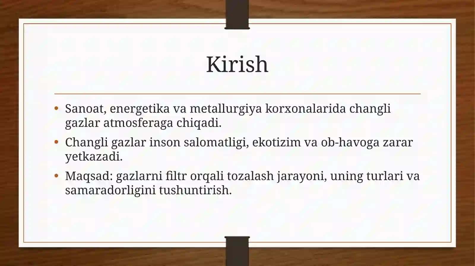 Filtlar Dachangligazni Tozalash Jarayoni 2