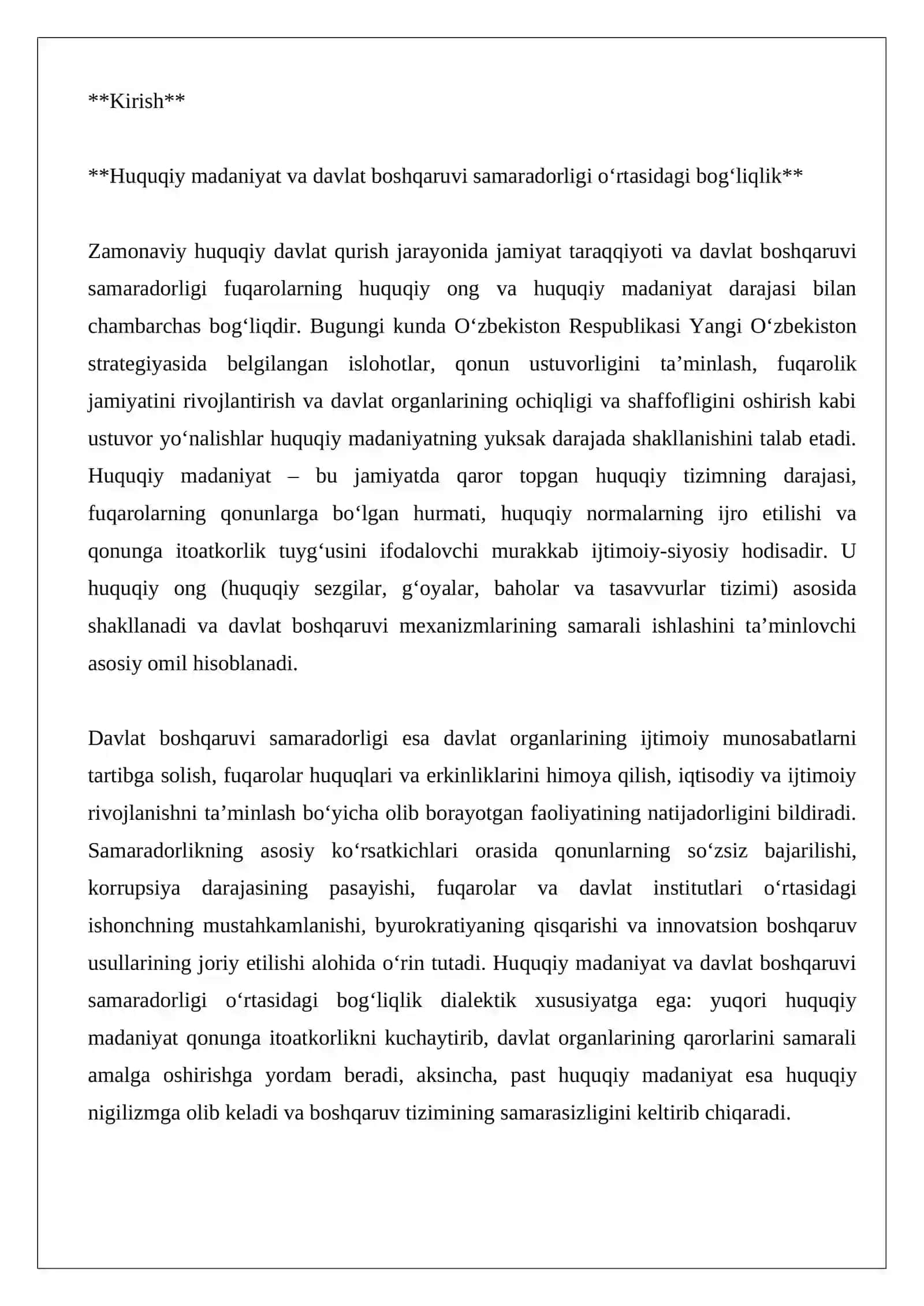 Huquqiy nigilizm va uning davlat boshqaruvi samaradorligiga tasiri 2