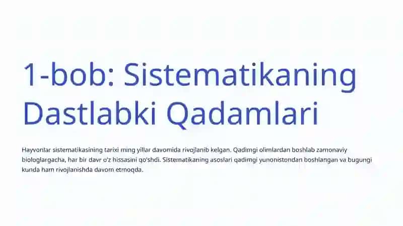 Hayvonlar Sistematikasi: Tabiiy Dunyoning Tashkiliy Sirlarini O'rganish 2