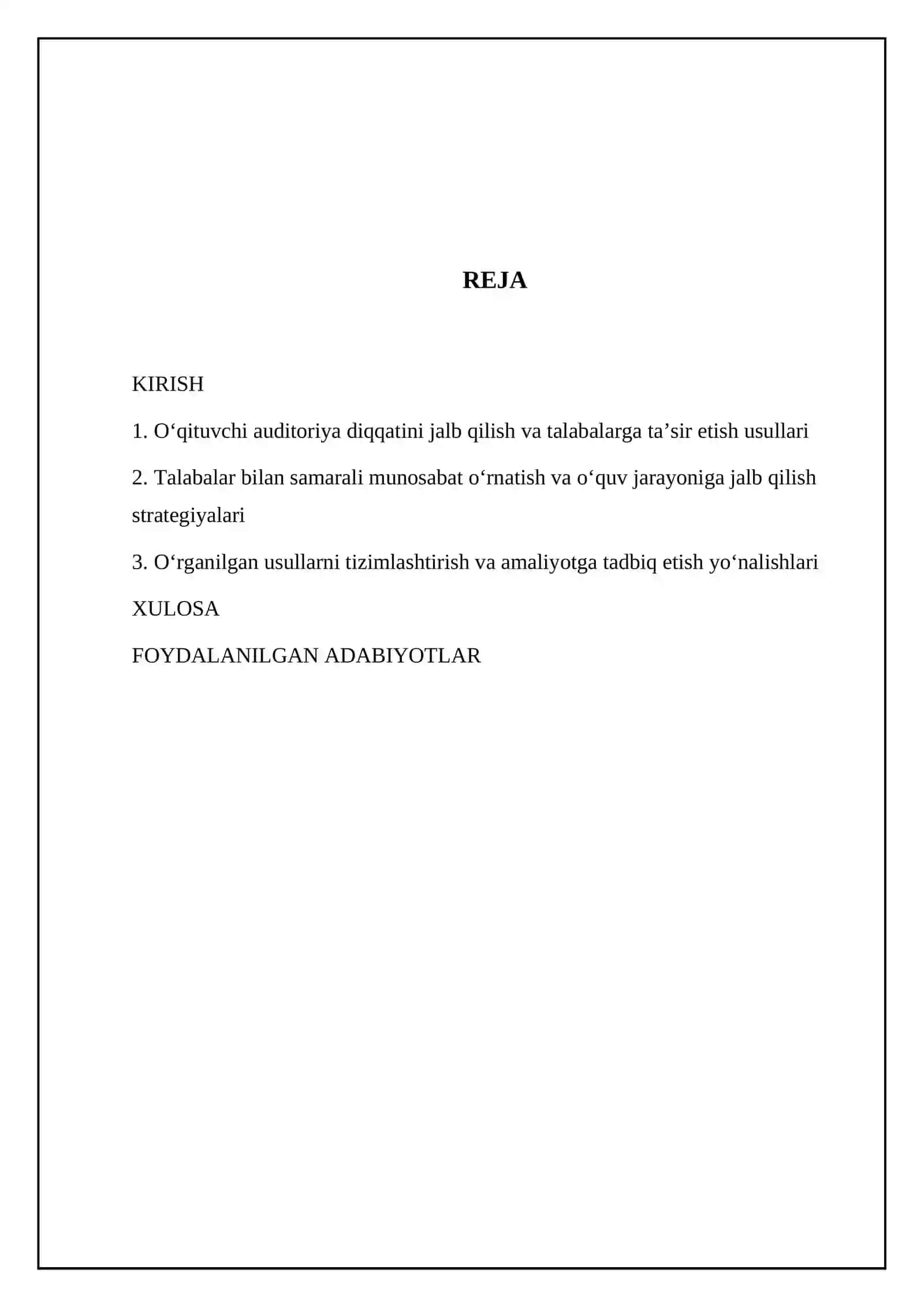 Foydalanilgan adabiyotlar 2
