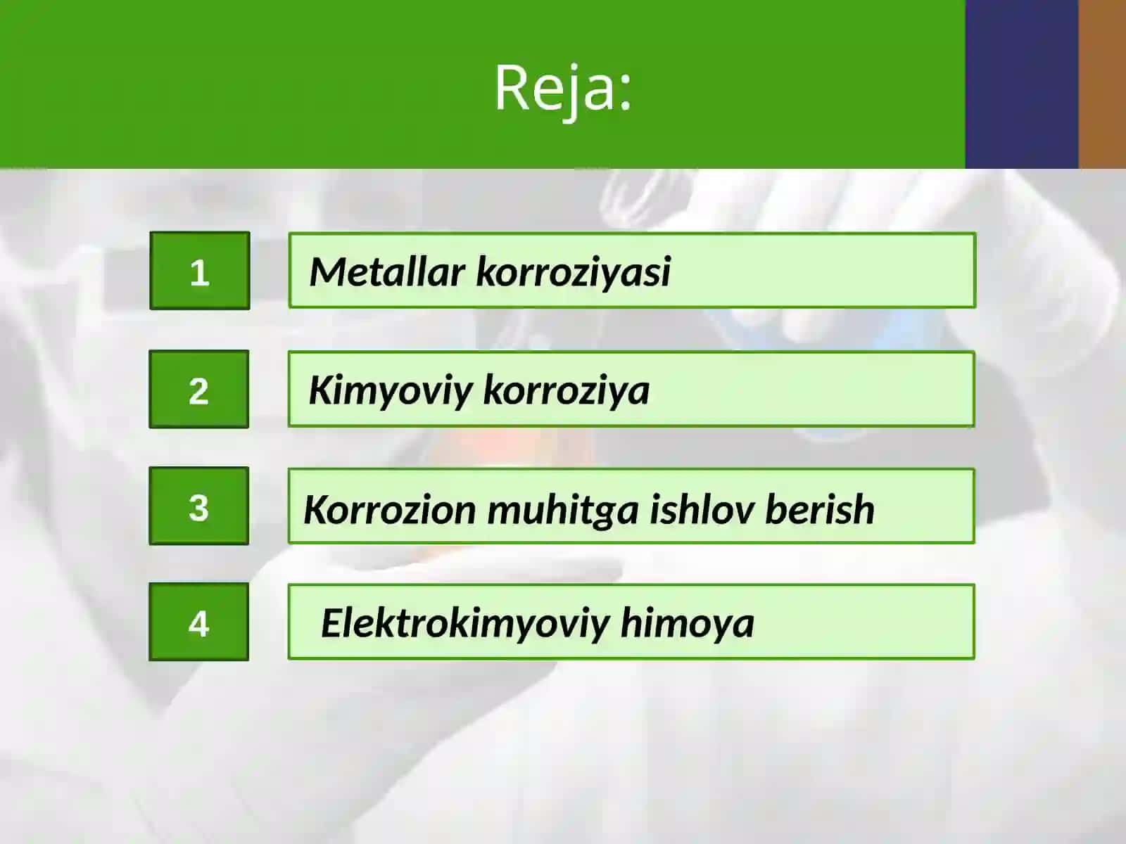 Metallar korroziyasini oldini olish usullari 2
