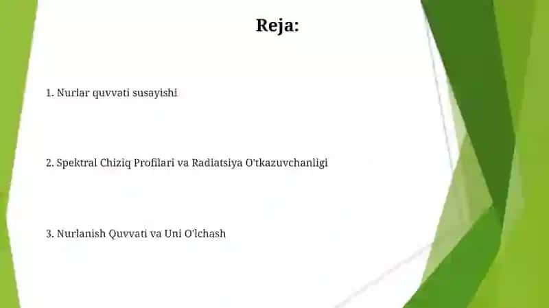 Nurlanish Quvvati va Uni O'lchash 2