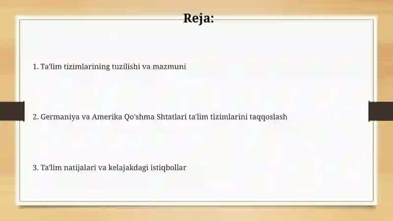 Ta'lim tizimlarining tuzilishi va mazmuni 2