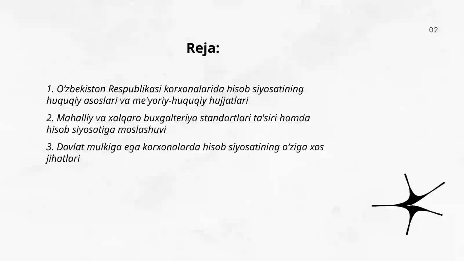 O'zbеkistоn Rеspublikаsi kоrхоnаlаridа hisоb siyosаtining o’zigа хоs хususiyatlаri 2