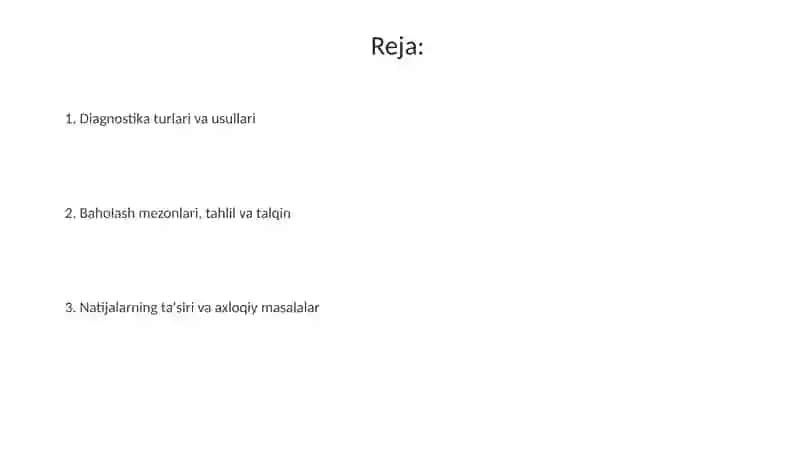 O'quvchilarning bilim, ko'nikma va malakalarini tashxis etish 2