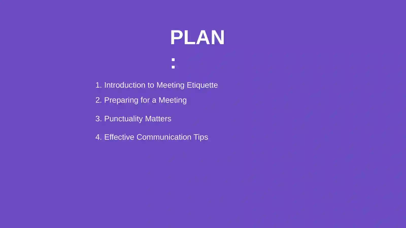 Meeting Etiquette 2