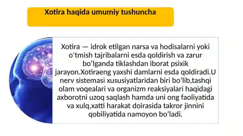 Xotira mexanizmlari 2
