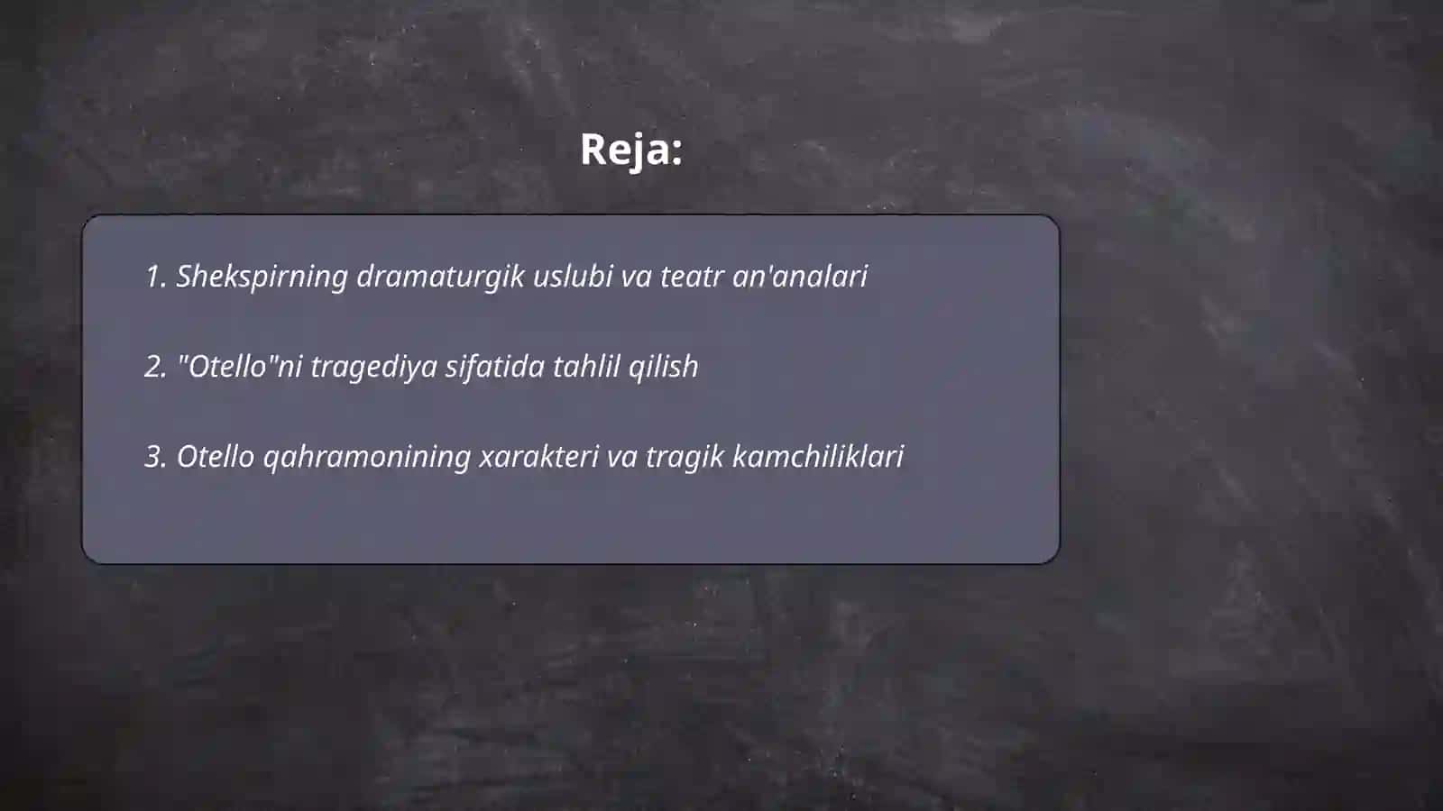 Shekspirning dramaturgik uslubi va teatr an'analari 2