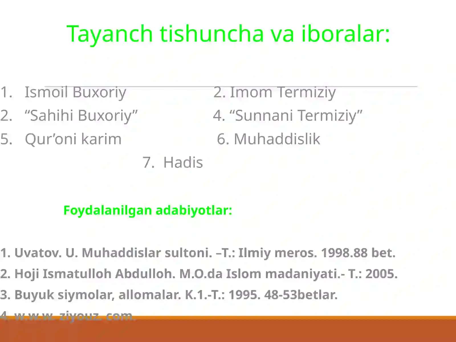 Muhaddislik Ilmi va uning tarixi 2