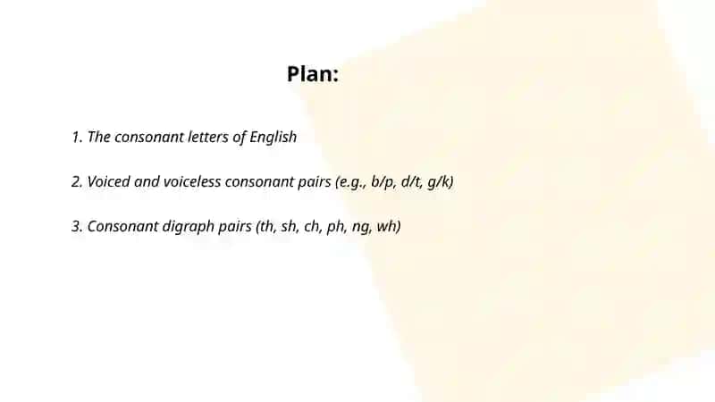 Consonant and pairs 2