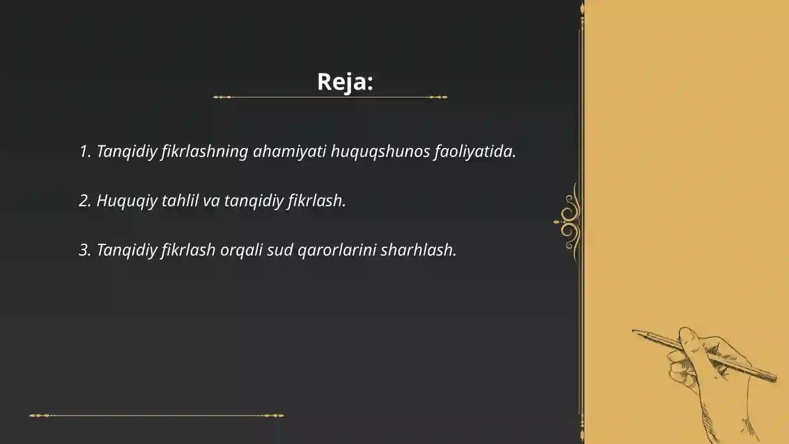 Tanqidiy fikrlashning huquqshunos faoliyatidagi roli 2