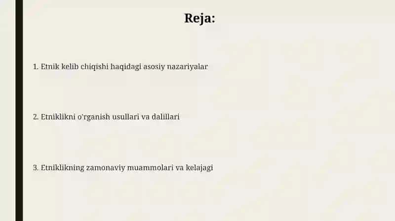 Etniklik: Ta'riflar va asosiy tushunchalar 2