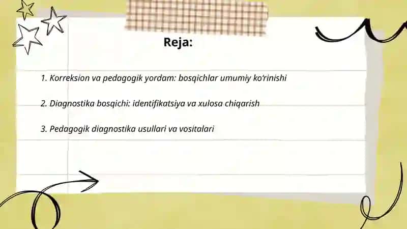 Korreksion va pedagogik yordamning bosqichlari 2