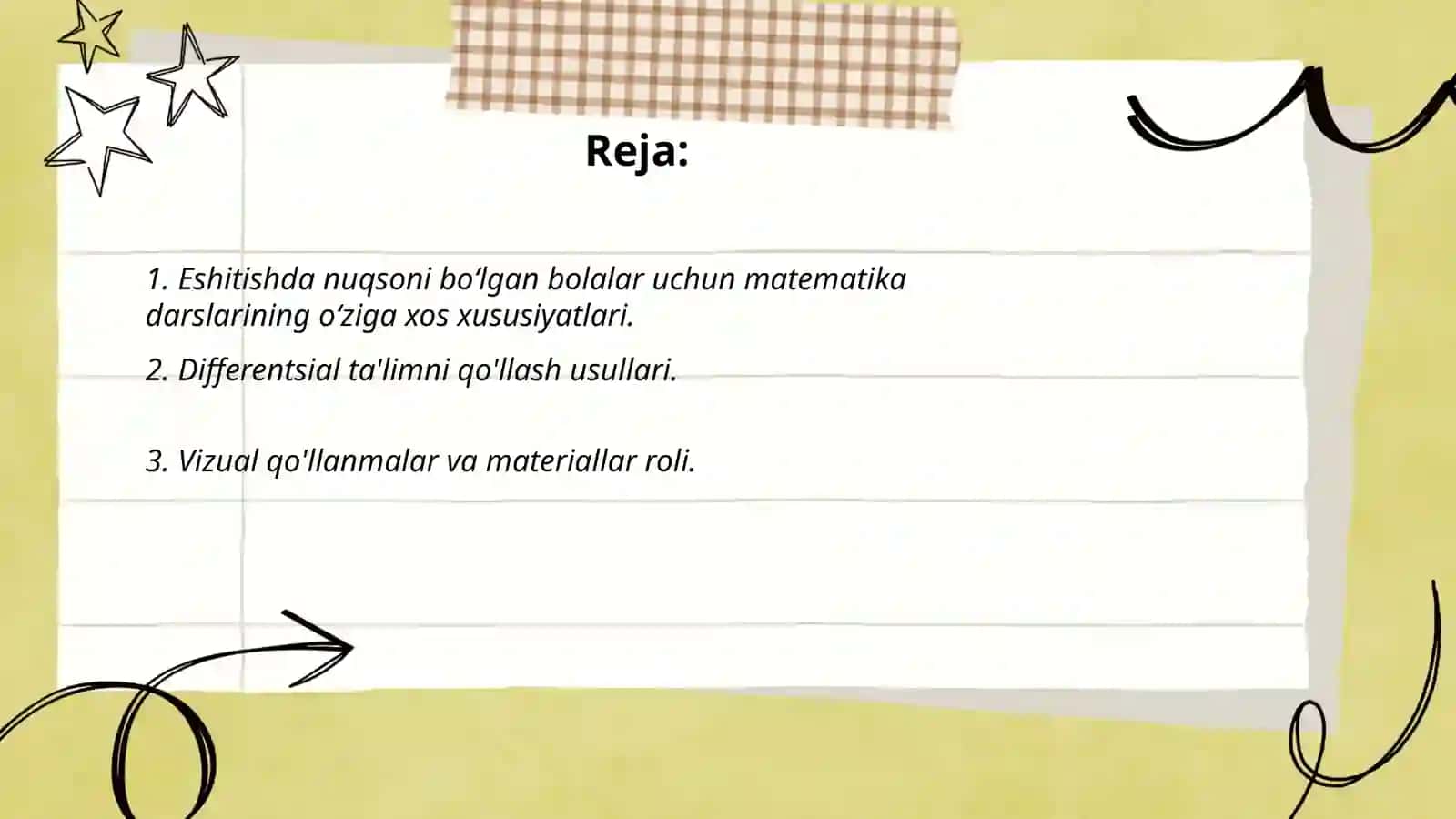 Eshitishda nuqsoni boʻlgan bolalar uchun matematika darslarining o‘ziga xos xususiyatlari 2