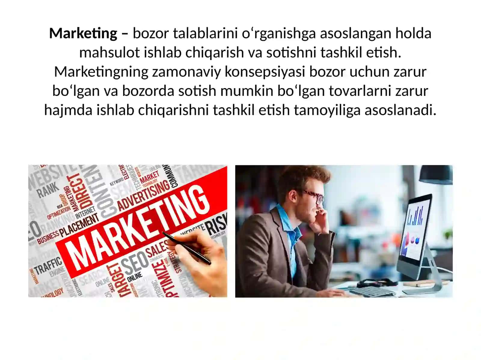 MAVZU.TADBIRKORLIKDA MARKETING 2