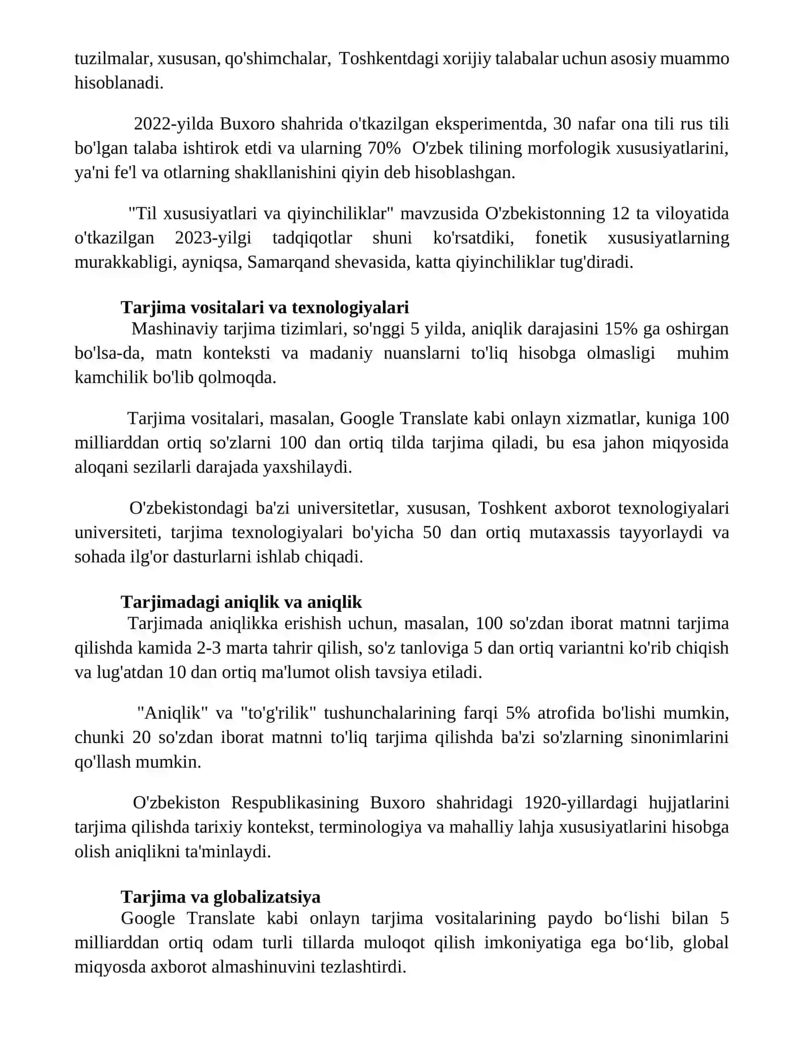 Sifat nazorati va tahrirlash 2