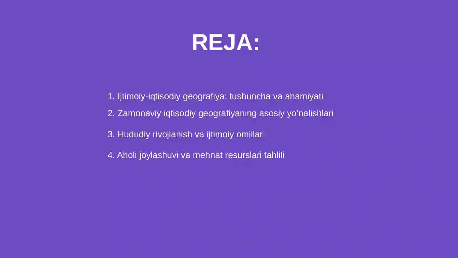 Ijtimoiy-iqtisodiy geografiya ni zamonaviy tuzilishini taxlil qilish 2