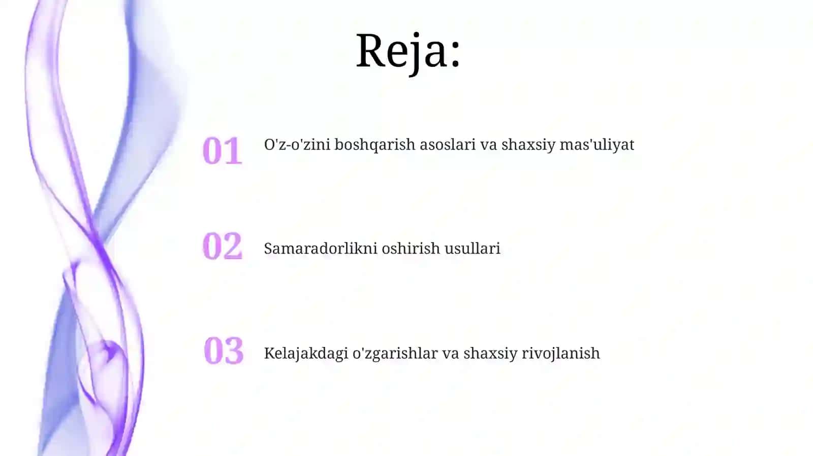O'zo'zini boshqarish va samaradorlikning mohiyati 2