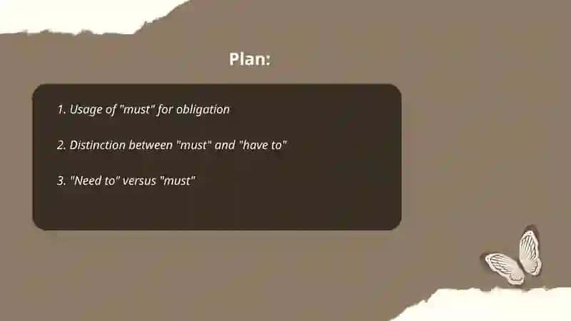 Modal verbs (must, have to, need to, should, might, negative forms) 2