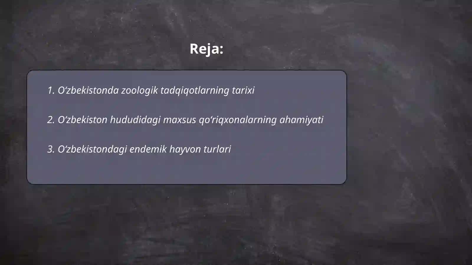 Oʻzbekistonda zoologik tadqiqotlarning rivojlanishi 2