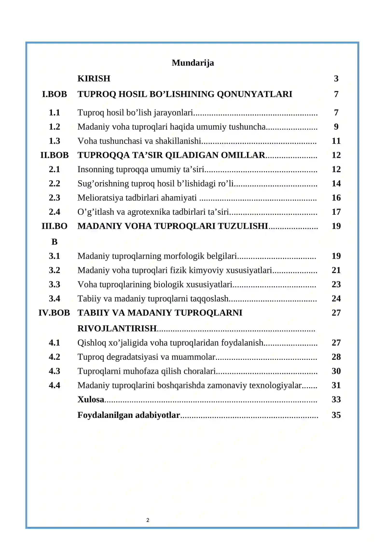 Inson faoliyati natijasida ma’daniy voha tuproqlarining hosil bo’lishi 2