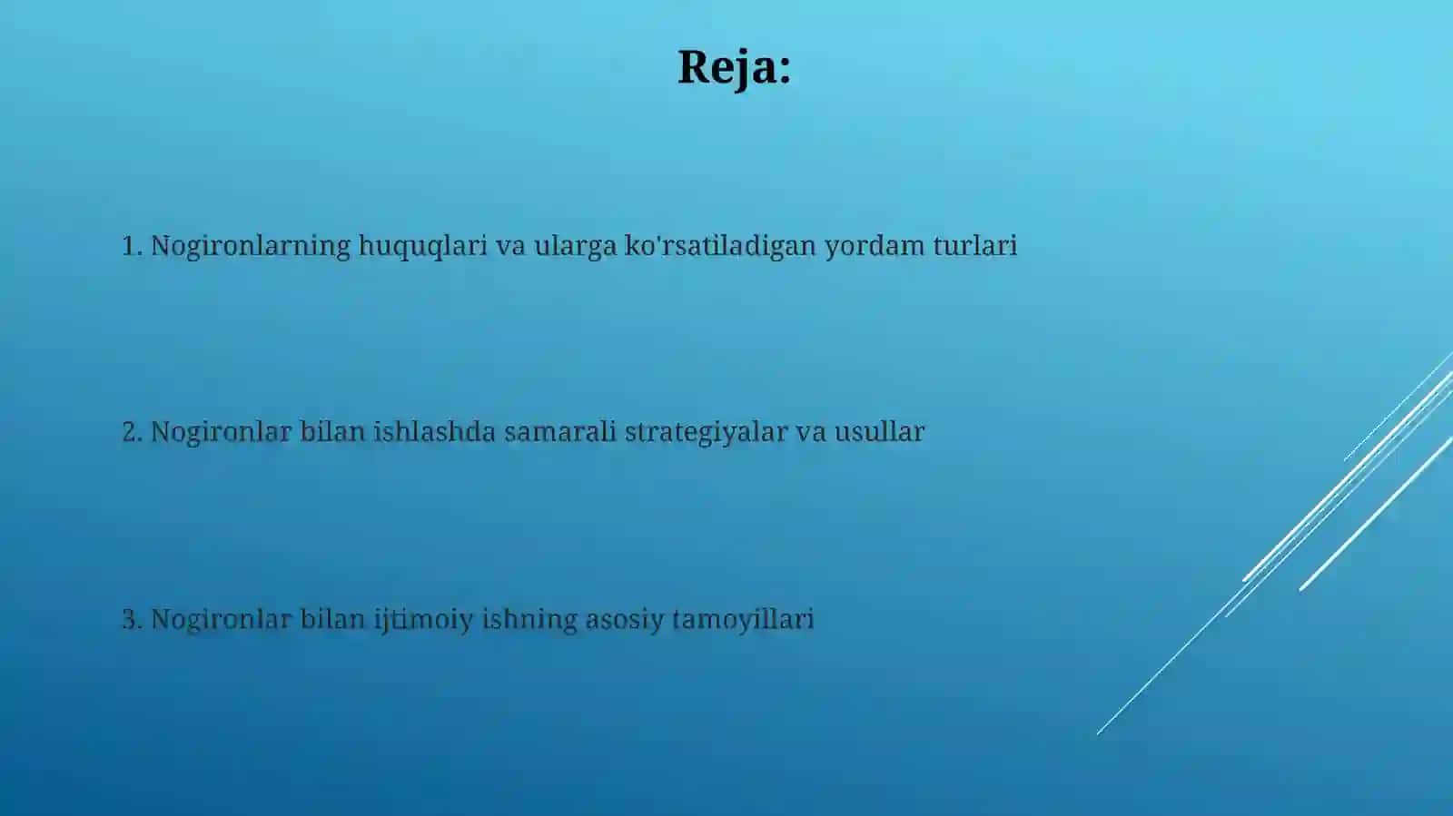 Nogironlarga ijtimoiy-psixologik yordam ko'rsatish 2