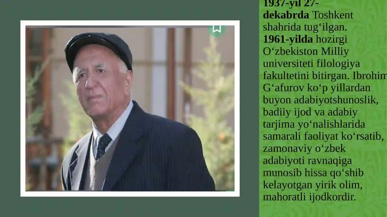 Ibrahim Gʻafurovning "Goʻzallikning olmos qirralari" kitobi 2