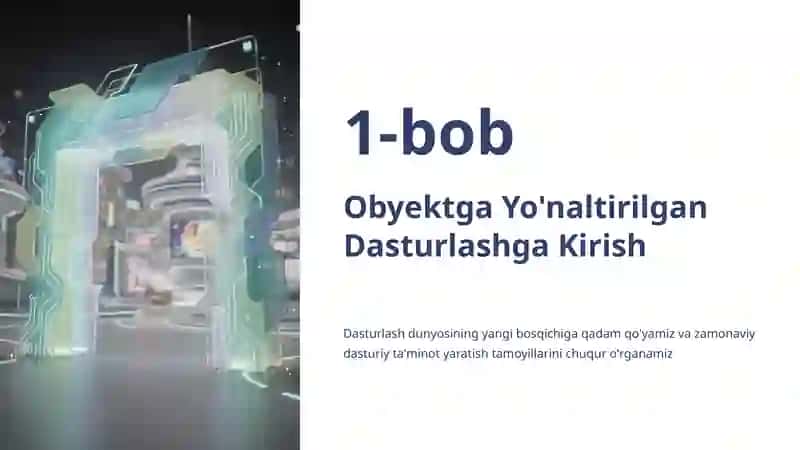 Obyektga Yo'naltirilgan Dasturlash (OOD): Asoslar va Amaliyot 2